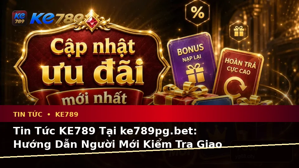 Tin Tức KE789 Tại ke789pg.bet: Hướng Dẫn Người Mới Kiểm Tra Giao Diện Và Đọc Dữ Liệu Ưu Đãi, Khuyến Mãi
