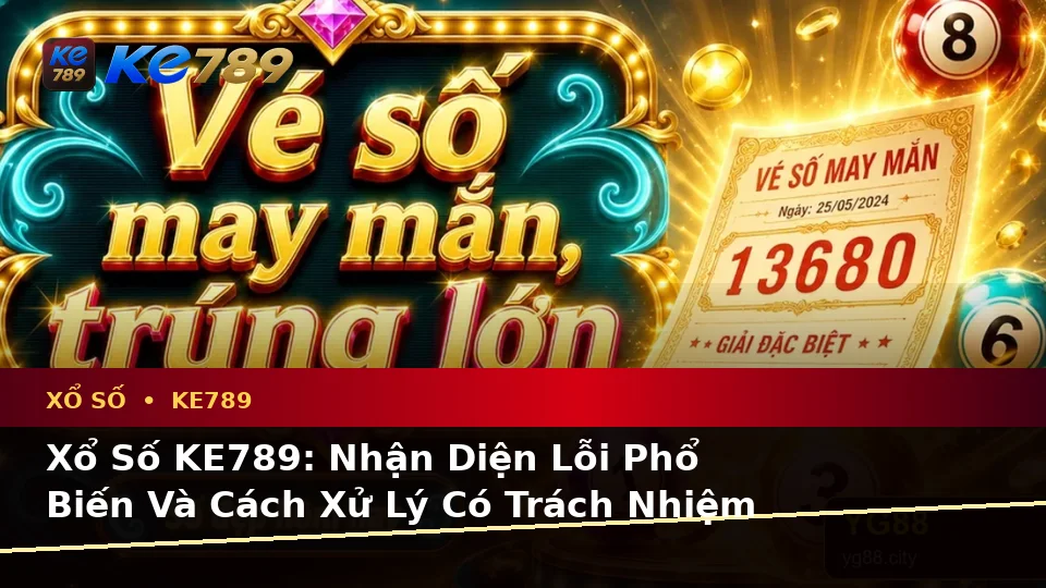 Xổ Số KE789: Nhận Diện Lỗi Phổ Biến Và Cách Xử Lý Có Trách Nhiệm Qua Dữ Liệu Vé Số, Kết Quả Tại ke789pg.bet